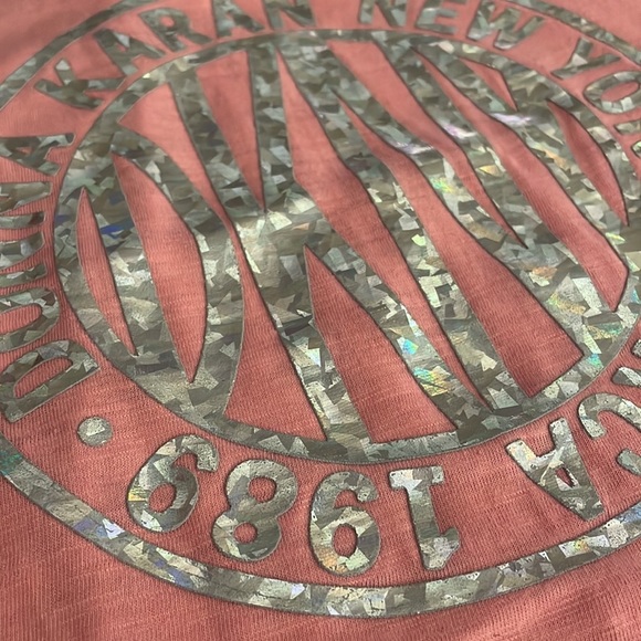 DKNY Donna Karen - girls twist back tank Size 12 -Silver iridescent print. - Picture 3 of 11